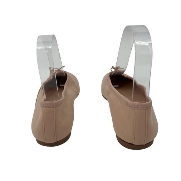 EVERLANE The Italian Leather Day Ballet Flat in Pale Pink Slip On Bow Size 6 - Picture 8 of 11
